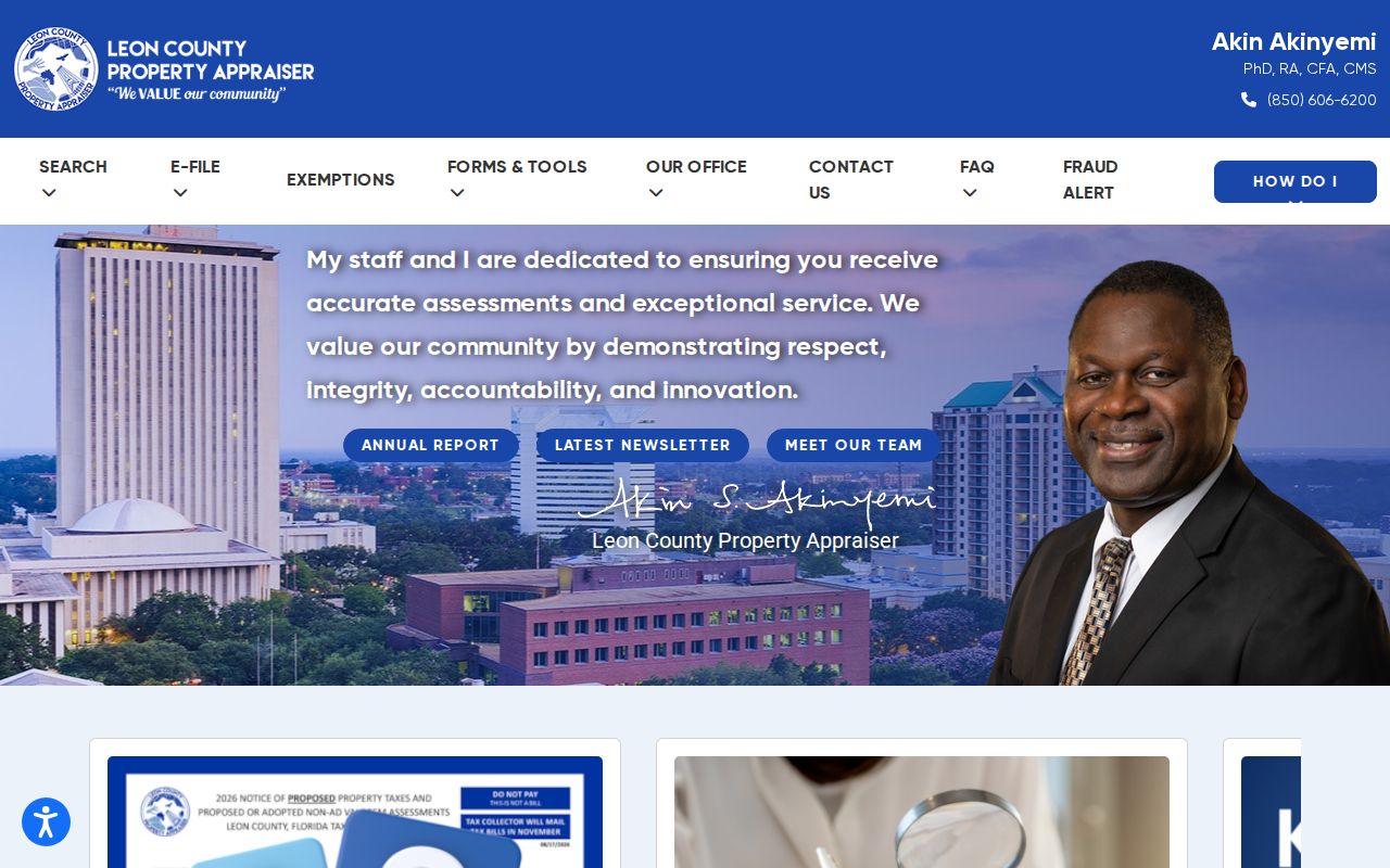 Tallahassee residents directory Leon County property search