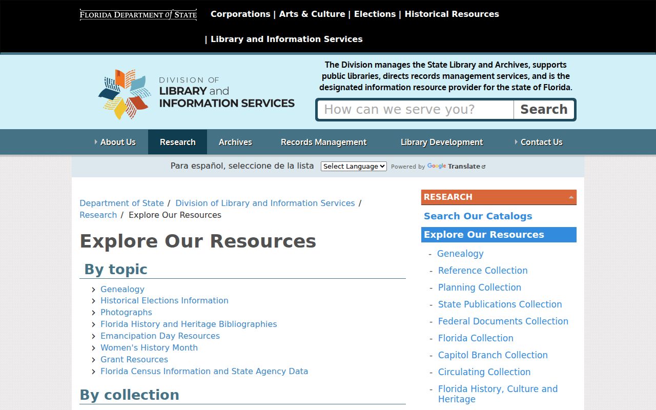 Tallahassee residents directory State Library and Archives resources